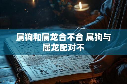 属狗和属龙合不合 属狗与属龙配对不