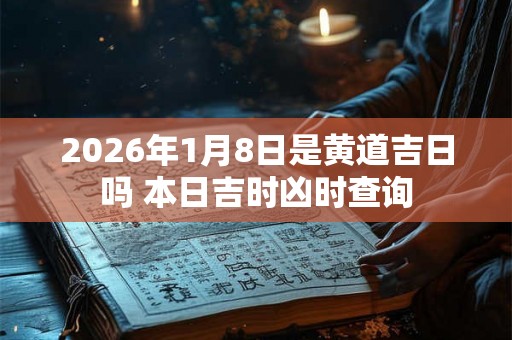 2026年1月8日是黄道吉日吗 本日吉时凶时查询