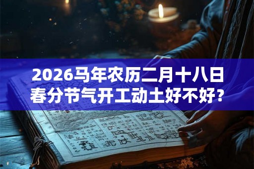 2026马年农历二月十八日春分节气开工动土好不好？
