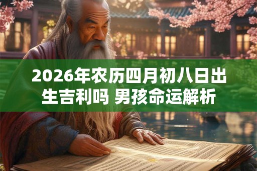2026年农历四月初八日出生吉利吗 男孩命运解析