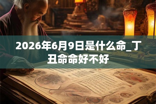 2026年6月9日是什么命_丁丑命命好不好