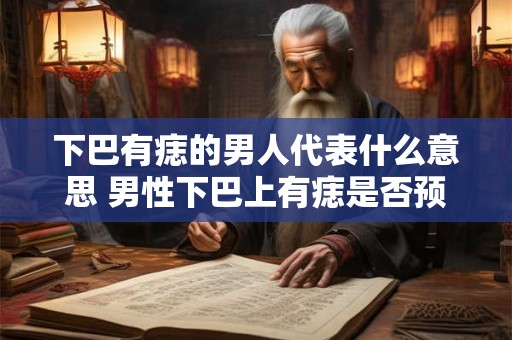 下巴有痣的男人代表什么意思 男性下巴上有痣是否预示着特定的性格和命运