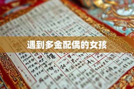 遇到多金配偶的女孩