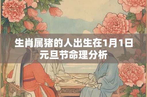 生肖属猪的人出生在1月1日元旦节命理分析