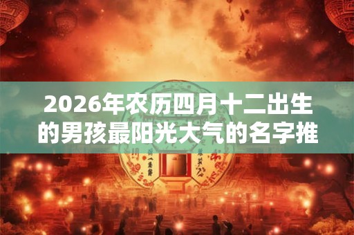 2026年农历四月十二出生的男孩最阳光大气的名字推荐