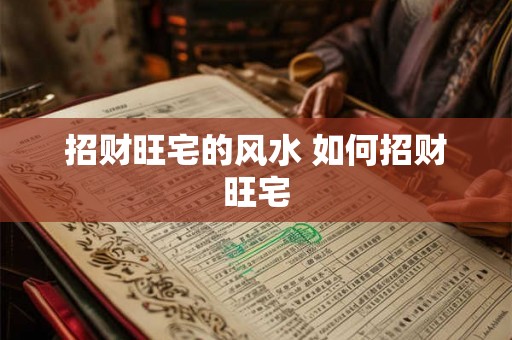 招财旺宅的风水 如何招财旺宅
