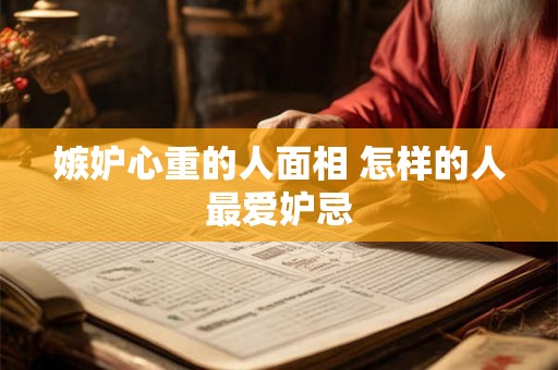 嫉妒心重的人面相 怎样的人最爱妒忌