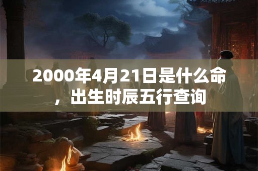 2000年4月21日是什么命，出生时辰五行查询