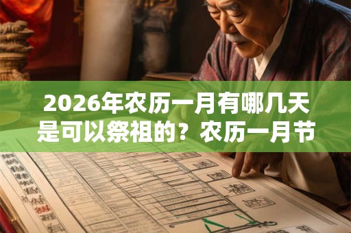 2026年农历一月有哪几天是可以祭祖的？农历一月节日有哪些？