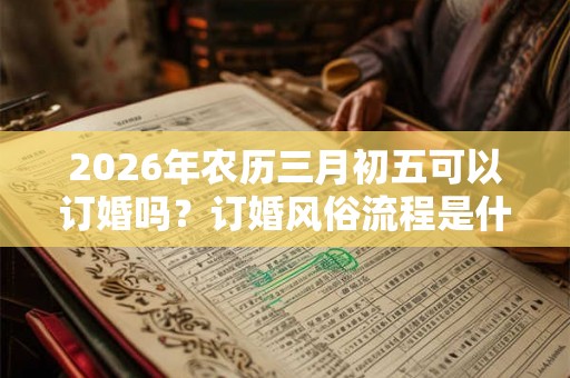 2026年农历三月初五可以订婚吗？订婚风俗流程是什么？