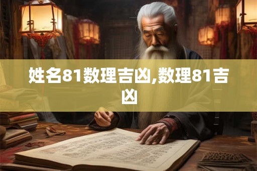 姓名81数理吉凶,数理81吉凶
