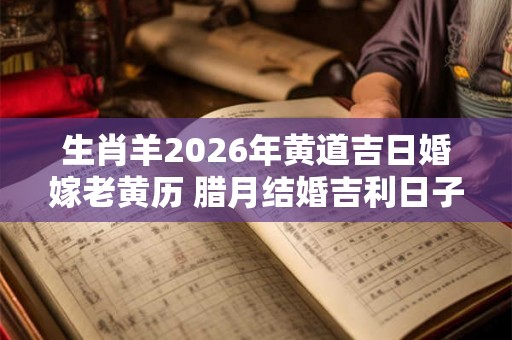 生肖羊2026年黄道吉日婚嫁老黄历 腊月结婚吉利日子