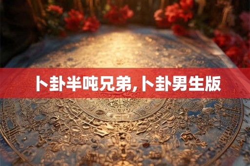 卜卦半吨兄弟,卜卦男生版