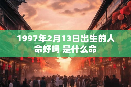 1997年2月13日出生的人命好吗 是什么命