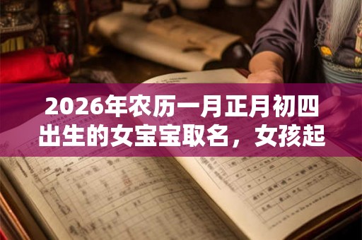 2026年农历一月正月初四出生的女宝宝取名，女孩起名