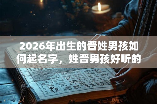 2026年出生的晋姓男孩如何起名字，姓晋男孩好听的名字