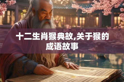 十二生肖猴典故,关于猴的成语故事