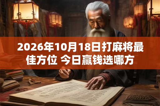 2026年10月18日打麻将最佳方位 今日赢钱选哪方 2026年10月18日打麻将最佳方位 今日赢钱选哪方