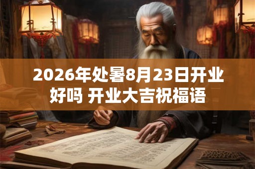 2026年处暑8月23日开业好吗 开业大吉祝福语