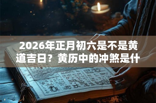 2026年正月初六是不是黄道吉日?黄历中的冲煞是什么意思? 2026年正月初六是不是黄道吉日?黄历中的冲煞是什么意思?