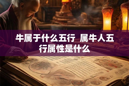 牛属于什么五行  属牛人五行属性是什么