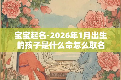 宝宝起名-2026年1月出生的孩子是什么命怎么取名