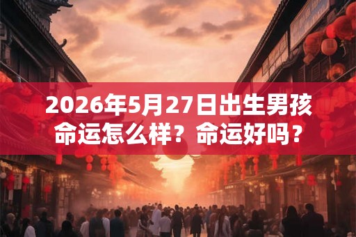 2026年5月27日出生男孩命运怎么样？命运好吗？