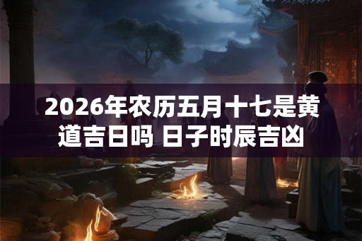 2026年农历五月十七是黄道吉日吗 日子时辰吉凶 2026年农历五月十七是黄道吉日吗 日子时辰吉凶