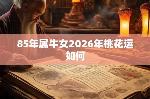 85年属牛女2026年桃花运如何