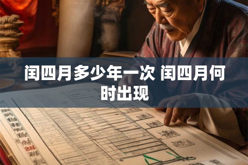 闰四月多少年一次 闰四月何时出现