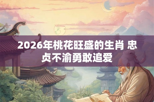 2026年桃花旺盛的生肖 忠贞不渝勇敢追爱