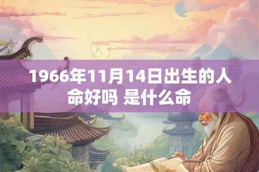 1966年11月14日出生的人命好吗 是什么命 1966年11月14日出生的人命好吗 是什么命