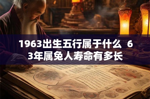 1963出生五行属于什么  63年属兔人寿命有多长