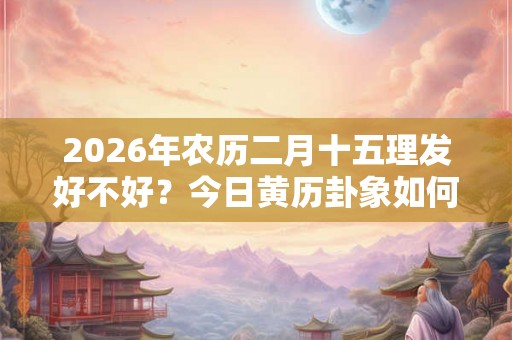 2026年农历二月十五理发好不好？今日黄历卦象如何？