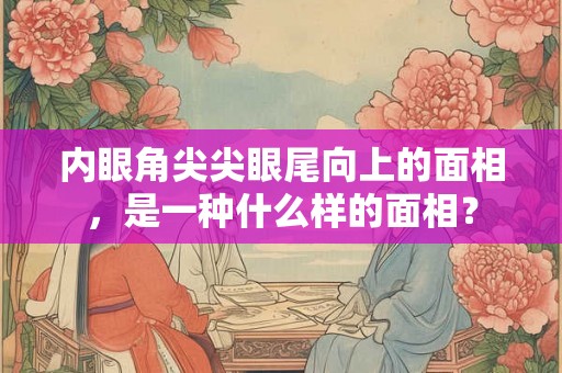 内眼角尖尖眼尾向上的面相，是一种什么样的面相？