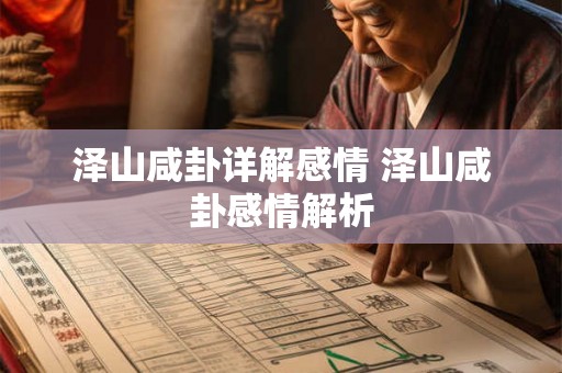 泽山咸卦详解感情 泽山咸卦感情解析 泽山咸卦详解感情 泽山咸卦感情解析