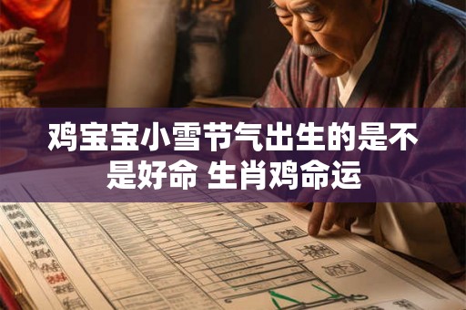 鸡宝宝小雪节气出生的是不是好命 生肖鸡命运