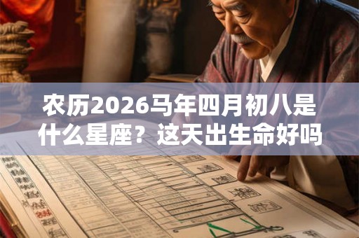 农历2026马年四月初八是什么星座?这天出生命好吗? 农历2026马年四月初八是什么星座?这天出生命好吗?