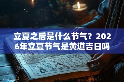 立夏之后是什么节气？2026年立夏节气是黄道吉日吗？