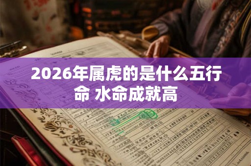 2026年属虎的是什么五行命 水命成就高