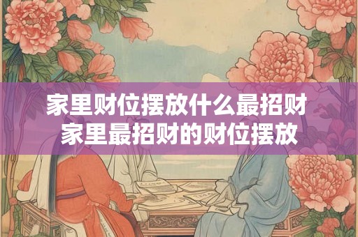 家里财位摆放什么最招财 家里最招财的财位摆放