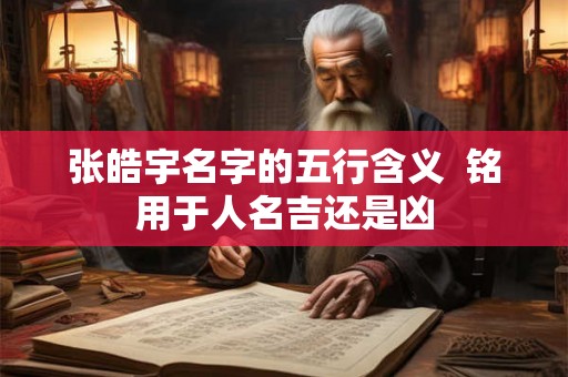 张皓宇名字的五行含义  铭用于人名吉还是凶
