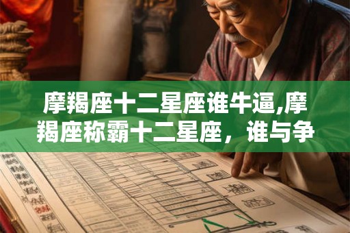 摩羯座十二星座谁牛逼,摩羯座称霸十二星座，谁与争锋？