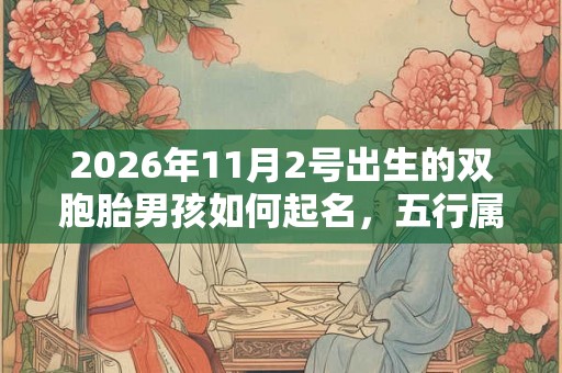2026年11月2号出生的双胞胎男孩如何起名,五行属什么 2026年11月2号出生的双胞胎男孩如何起名,五行属什么