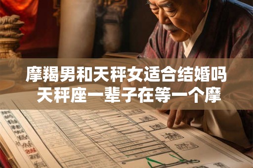 摩羯男和天秤女适合结婚吗 天秤座一辈子在等一个摩羯座