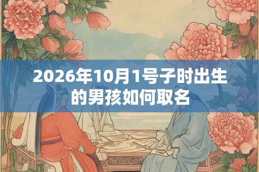 2026年10月1号子时出生的男孩如何取名