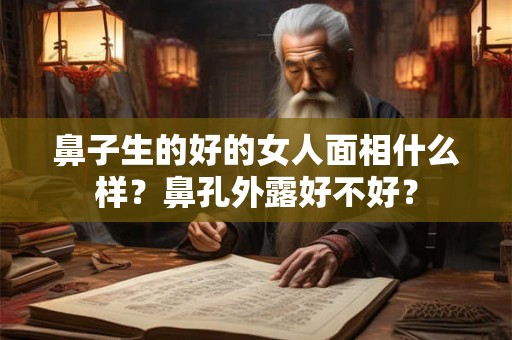 鼻子生的好的女人面相什么样?鼻孔外露好不好? 鼻子生的好的女人面相什么样?鼻孔外露好不好?