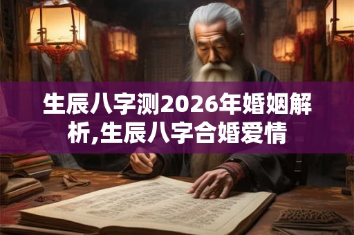生辰八字测2026年婚姻解析,生辰八字合婚爱情