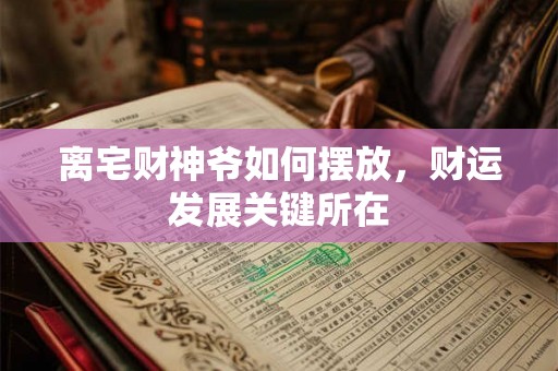 离宅财神爷如何摆放,财运发展关键所在 离宅财神爷如何摆放,财运发展关键所在