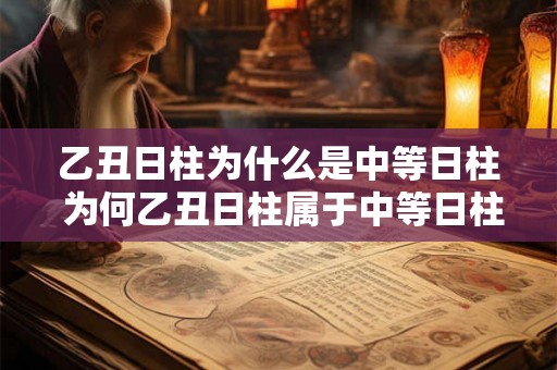 乙丑日柱为什么是中等日柱 为何乙丑日柱属于中等日柱